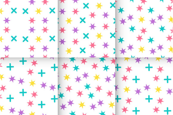 Colorful Memphis Patterns Paper for Modern Graphics